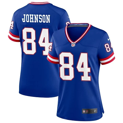 Theo Johnson Women's Nike Royal New York Giants Classic Custom Game Jersey