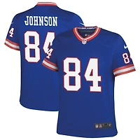 Theo Johnson Youth Nike Royal New York Giants Classic Custom Game Jersey