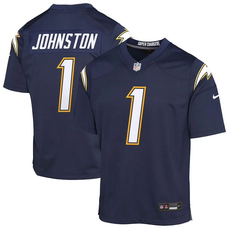 Quentin Johnston Youth Nike Navy Los Angeles Chargers Alternate Super Chargers Game Custom Jersey