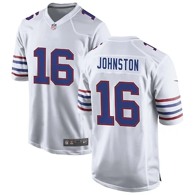 Cameron Johnston Men's Nike White Buffalo Bills Alternate Custom Game Jersey