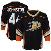 Ross Johnston Youth  Black Anaheim Ducks Home Replica Custom Jersey