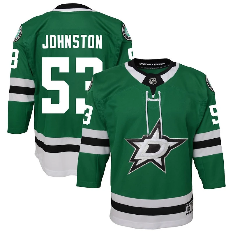 Wyatt Johnston Youth Green Dallas Stars Home Custom Premier Jersey