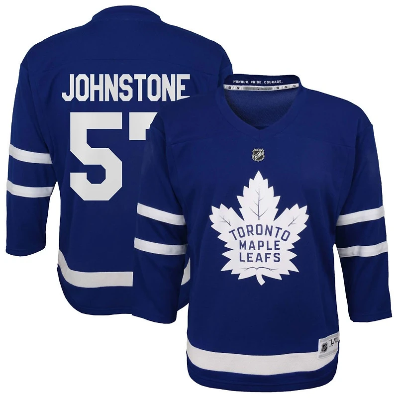 Marc Johnstone Youth  Blue Toronto Maple Leafs Home Replica Custom Jersey
