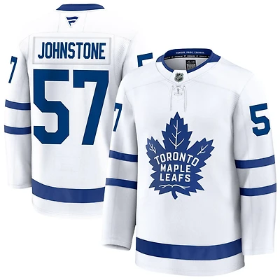 Marc Johnstone Men's Fanatics White Toronto Maple Leafs Away Premium Custom Jersey