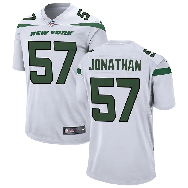 Kingsley Jonathan Men's Nike White New York Jets Custom Game Jersey