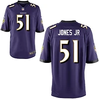 Emery Jones Jr Youth Nike Purple Baltimore Ravens Custom Game Jersey