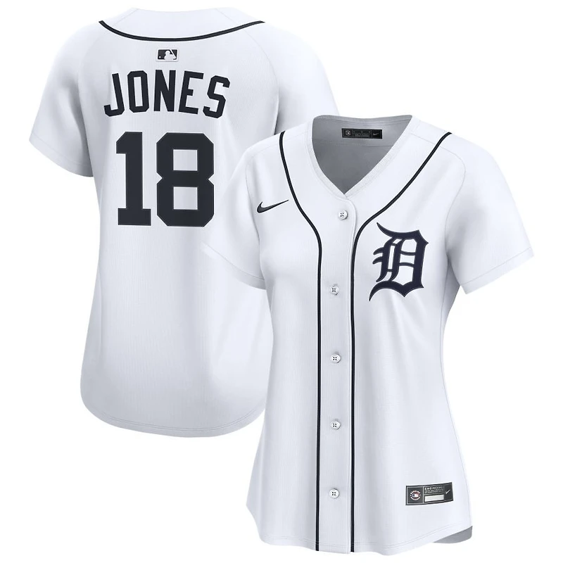 Jahmai Jones Women's Nike White Detroit Tigers Home Limited Custom Jersey