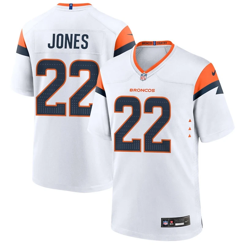 Brandon Jones Men's Nike  White Denver Broncos Mile High Collection Custom Game Jersey