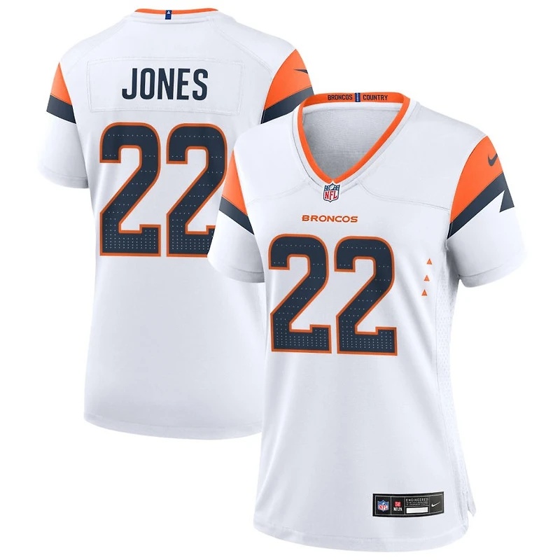 Brandon Jones Women's Nike White Denver Broncos Mile High Collection Custom Game Jersey