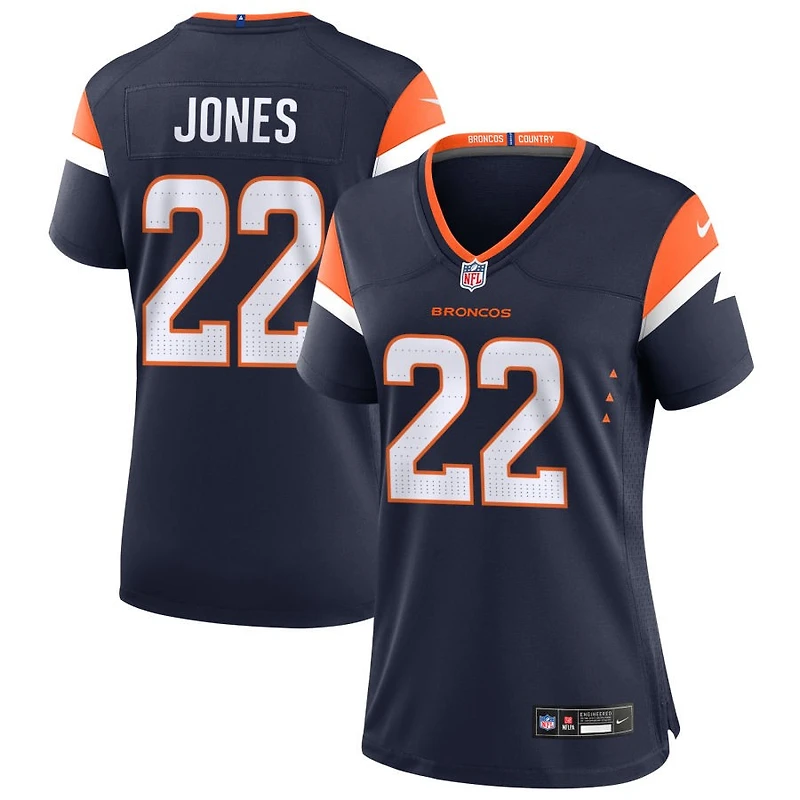 Brandon Jones Women's Nike  Navy Denver Broncos Alternate Mile High Collection Custom Game Jersey