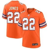 Brandon Jones Men's Nike Orange Denver Broncos Mile High Collection 1977 Throwback Custom Game Jersey