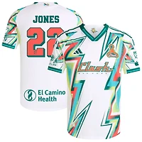 Dejuan Jones Men's adidas White San Jose Earthquakes 2025 Third Authentic Custom Jersey