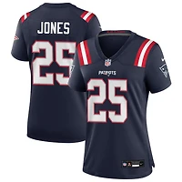 Marcus Jones Women's Nike Navy New England Patriots Custom Game Jersey