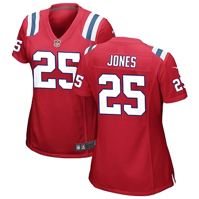 Marcus Jones Women's Nike Red New England Patriots Alternate Custom Jersey