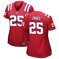Marcus Jones Women's Nike Red New England Patriots Alternate Custom Jersey