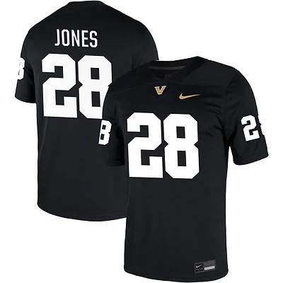 Thomas Jones Men's Nike Black Vanderbilt Commodores NIL Pick-A-Player Game Jersey