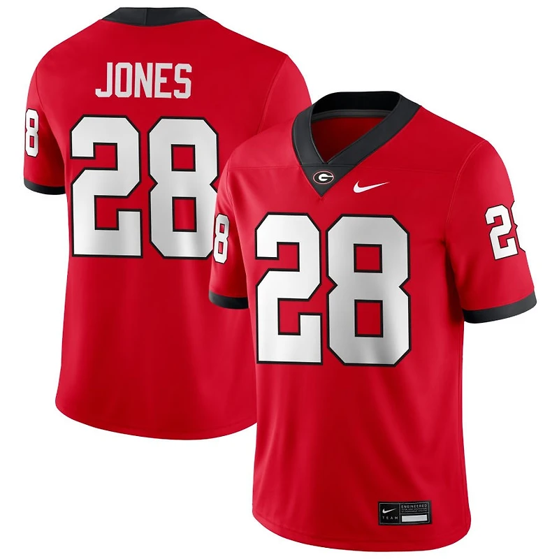 Kristopher Jones Men's Nike Red Georgia Bulldogs NIL Pick-A-Player Game Jersey