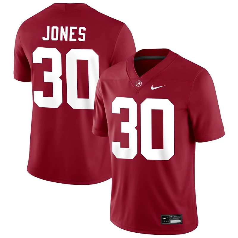 Cayden Jones Men's Nike Crimson Alabama Crimson Tide NIL Pick-A-Player Football Replica Jersey