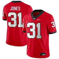 Kyron Jones Men's Nike Red Georgia Bulldogs NIL Pick-A-Player Game Jersey