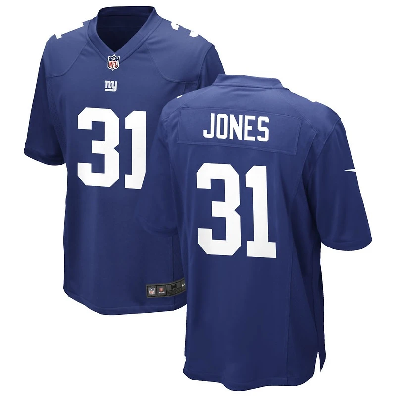 Nic Jones Men's Nike Royal New York Giants Custom Game Jersey
