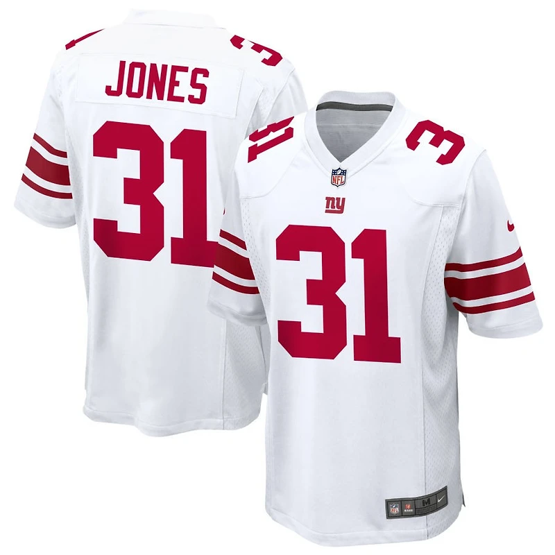 Nic Jones Men's Nike White New York Giants Custom Game Jersey