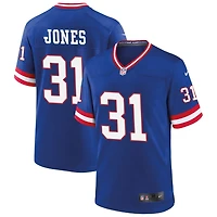 Nic Jones Men's Nike Royal New York Giants Classic Custom Game Jersey