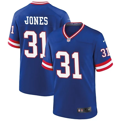 Nic Jones Men's Nike Royal New York Giants Classic Custom Game Jersey