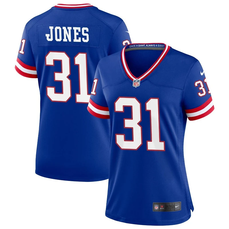 Nic Jones Women's Nike Royal New York Giants Classic Custom Game Jersey