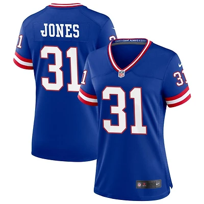 Nic Jones Women's Nike Royal New York Giants Classic Custom Game Jersey