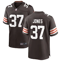 Dom Jones Men's Nike Cleveland Browns Brown Custom Game Jersey