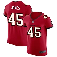 Deion Jones Men's Nike Red Tampa Bay Buccaneers Vapor Elite Custom Jersey