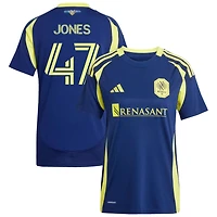 Isaiah Jones Women's adidas  Navy Nashville SC 2025 The Heart of Nashville Kit Replica Custom Jersey