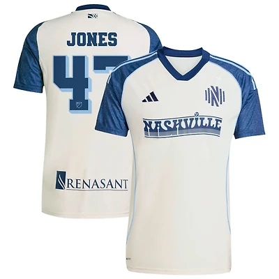Isaiah Jones Men's adidas White Nashville SC 2025 Third Replica Custom Jersey