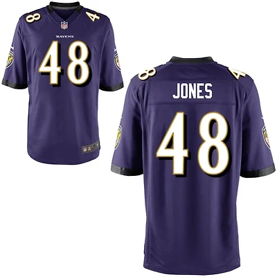 Carl Jones Youth Nike Purple Baltimore Ravens Custom Game Jersey