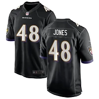 Carl Jones Men's Nike Black Baltimore Ravens Alternate Custom Game Jersey