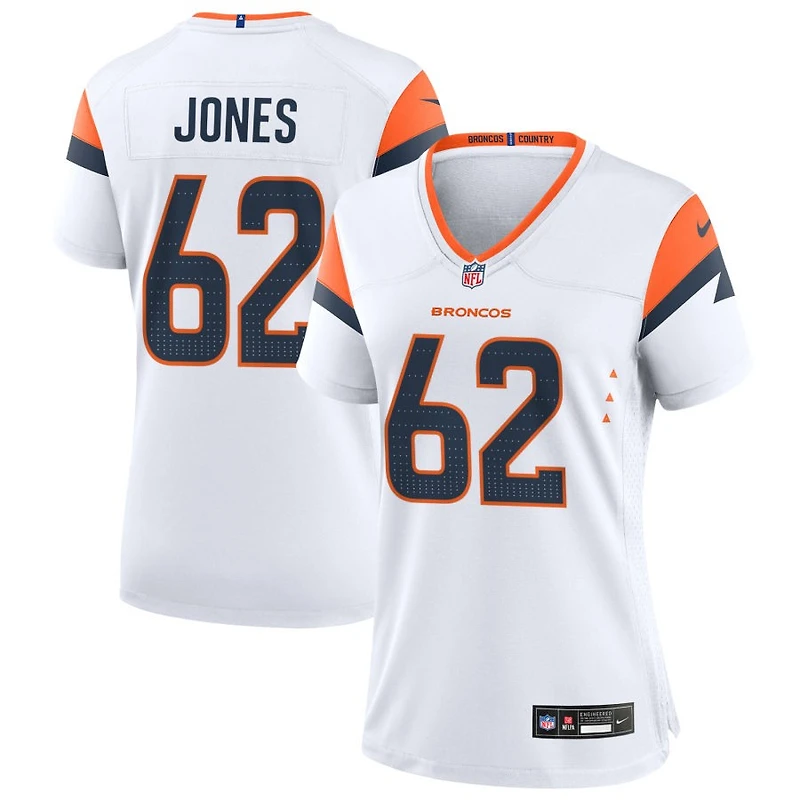 Nash Jones Women's Nike  White Denver Broncos Mile High Collection Custom Game Jersey