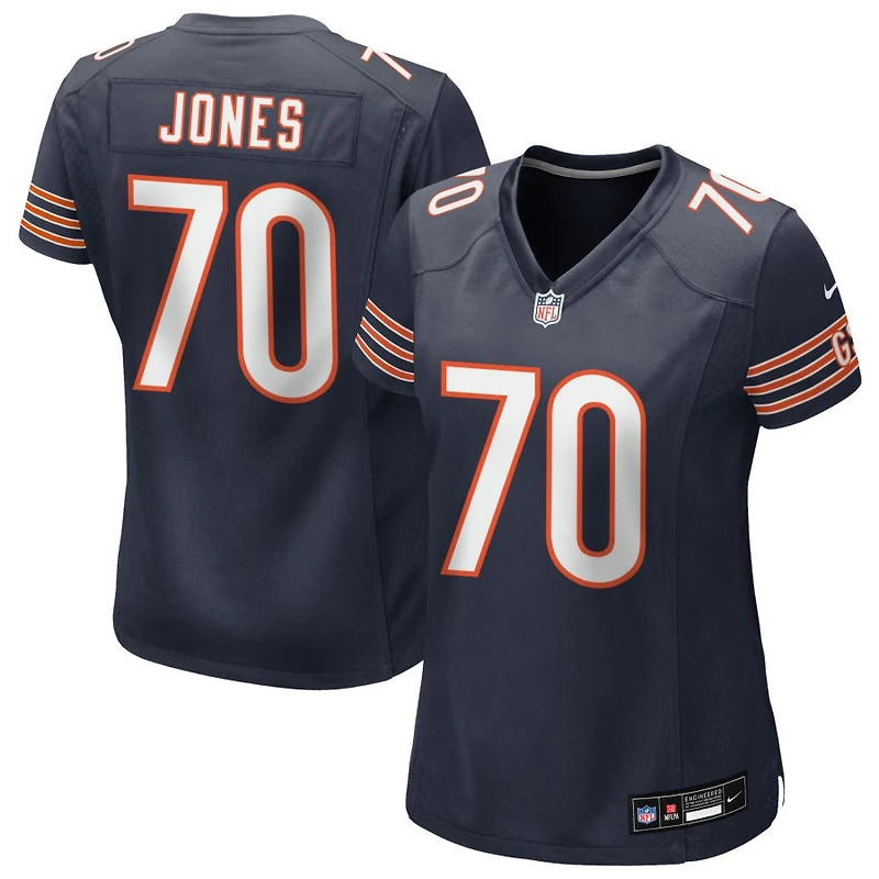 Braxton Jones Women's Nike Navy Chicago Bears Custom Game Jersey