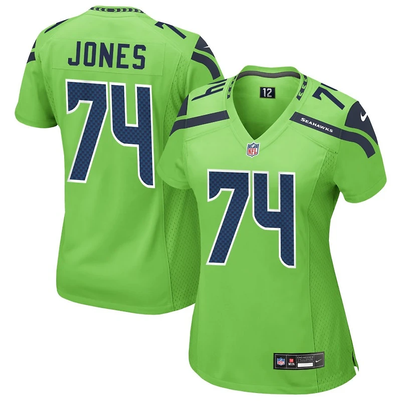 Josh Jones Women's Nike Neon Green Seattle Seahawks Alternate Custom Game Jersey