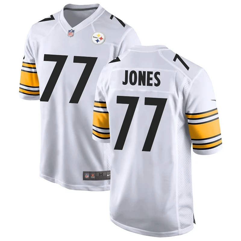 Broderick Jones Men's Nike White Pittsburgh Steelers Game Custom Jersey