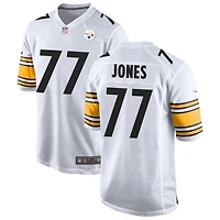 Broderick Jones Men's Nike White Pittsburgh Steelers Game Custom Jersey