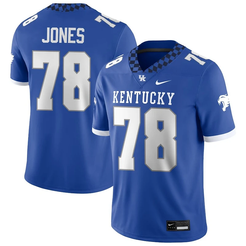 Cameron Jones Men's Nike Royal Kentucky Wildcats NIL Pick-A-Player Game Jersey