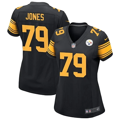Steven Jones Women's Nike  Black Pittsburgh Steelers Alternate Custom Game Jersey