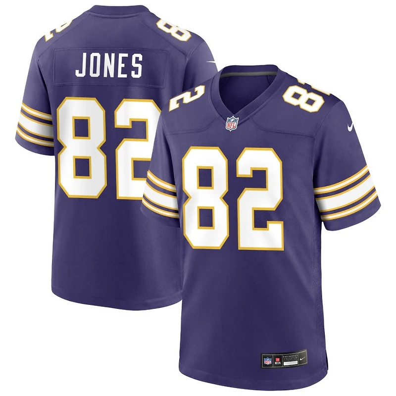 Jeshaun Jones Men's Nike Purple Minnesota Vikings Classic Custom Game Jersey