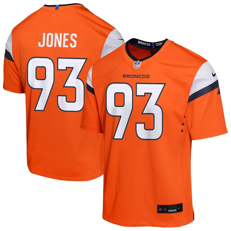 D.J. Jones Youth Nike  Orange Denver Broncos Mile High Collection Custom Game Jersey