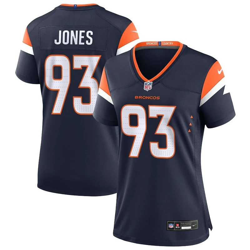 D.J. Jones Women's Nike  Navy Denver Broncos Alternate Mile High Collection Custom Game Jersey