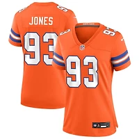 D.J. Jones Women's Nike Orange Denver Broncos Mile High Collection 1977 Throwback Custom Game Jersey