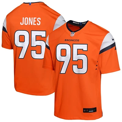 Sai'vion Jones Youth Nike  Orange Denver Broncos Mile High Collection Custom Game Jersey