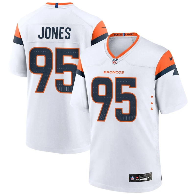 Sai'vion Jones Men's Nike  White Denver Broncos Mile High Collection Custom Game Jersey