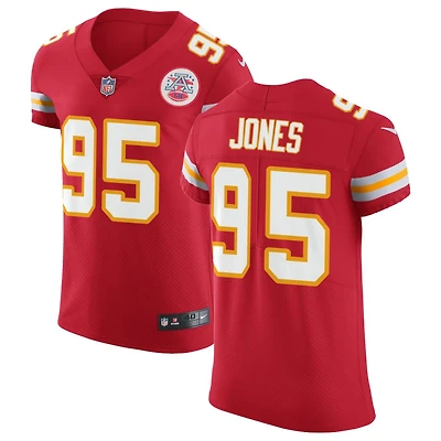 Chris Jones Men's Nike Red Kansas City Chiefs Vapor Untouchable Custom Elite Jersey