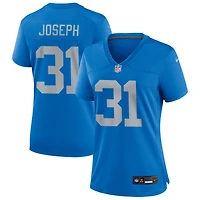 Kerby Joseph Women's Nike Blue Detroit Lions Alternate Custom Game Jersey